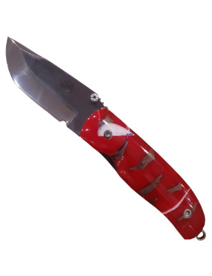 Coltello chiudibile Citadel Chantha pine rosso