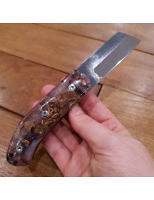 Coltello da tasca tascabile pieghevole fatto a mano