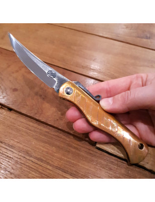 Coltello da tasca artigianale realizzato con materiali pregiati