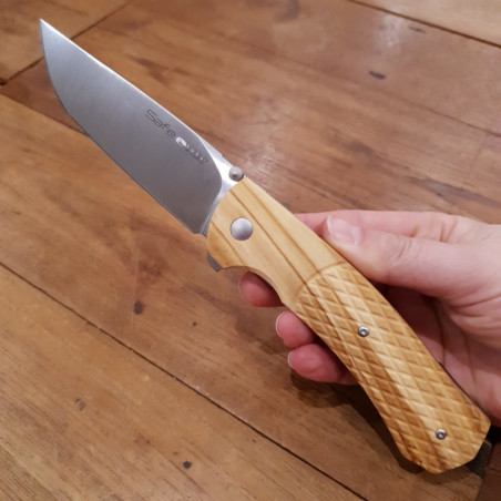 Coltello chiudibile Viper Safe legno di Ulivo
