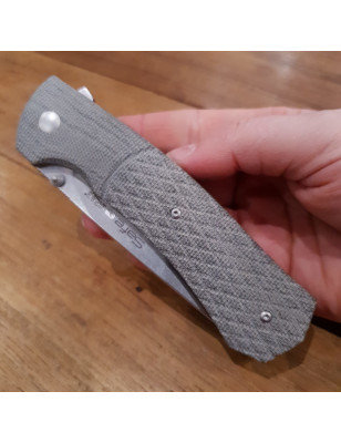 Coltello tascabile da collezione con manico in micarta verde