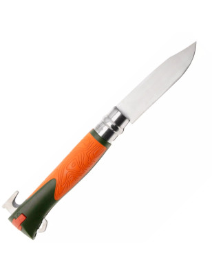 Coltello Opinel Explore N°12 inox arancio con rimuovi zecche
