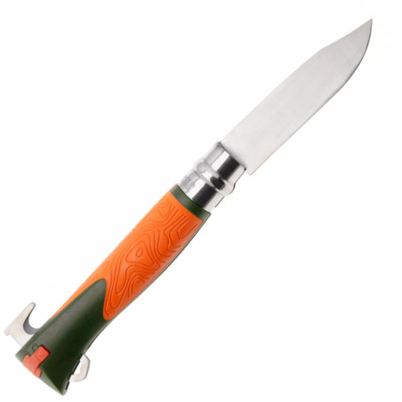 Coltello Opinel Explore N°12 inox arancio con rimuovi zecche