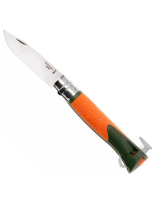 Coltello Opinel Explore N°12 inox arancio con rimuovi zecche