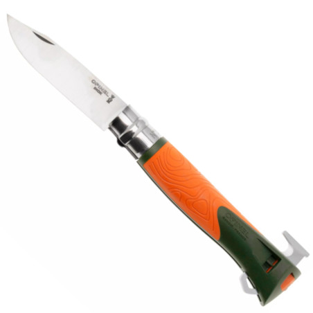 Coltello Opinel Explore N°12 inox arancio con rimuovi zecche