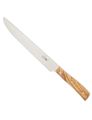 Coltello affettare arrosto Maglio Nero Iside Olivo 22 cm. Made in Italy