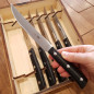 Set 6 coltelli da bistecca Maglio Nero Iside POM 12 cm