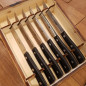 Set 6 coltelli da bistecca Maglio Nero Iside POM 12 cm