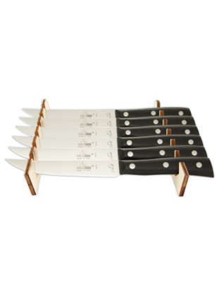 Set 6 coltelli da bistecca Maglio Nero Iside POM 12 cm