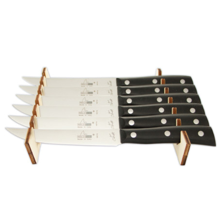 Set 6 coltelli da bistecca Maglio Nero Iside POM 12 cm
