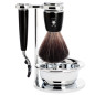 Set barba pennello e rasoio Muhle Ritmo mach 3 resina nera Set barba pennello e rasoio Muhle Ritmo mach 3 resina nera