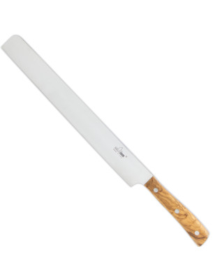 Coltello affettare soppressata Maglio Nero Iside Olivo 30 cm. Alta qualità made in Italy