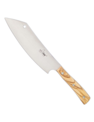 Coltello scimitarra Maglio Nero Iside Olivo 20 cm. Alta qualità made in Italy
