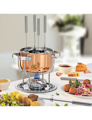 Set per fonduta Spring Davos Culinox rame e acciaio inox