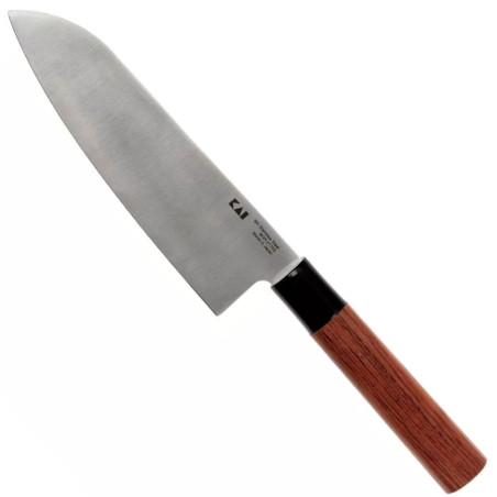Coltello Santoku Kai Magoroku red wood 17 cm
