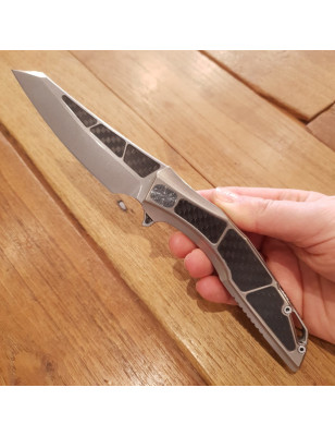 Coltello da tasca Stedemon Zodiac titanio e carbonio collezione privata
