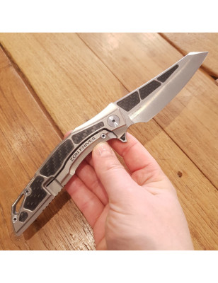 Coltello da tasca Stedemon Zodiac titanio e carbonio collezione privata