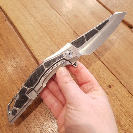 Coltello da tasca Stedemon Zodiac titanio e carbonio collezione privata