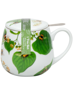 Tazza tè con coperchio e filtro Konitz Bombi sulle foglie 420 ml