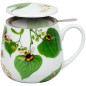 Tazza tè con coperchio e filtro Konitz Bombi sulle foglie 420 ml Tazza tè con coperchio e filtro Konitz Bombi sulle foglie 420 ml