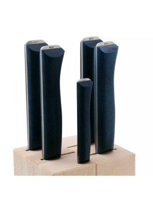 Blocco in legno Opinel Intempora con 5 coltelli inclusi