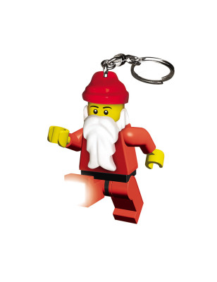 Portachiavi Lego Babbo Natale con luce a led