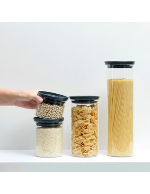 Barattolo impilabile Brabantia vetro borosilicato 0,6 litri