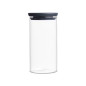 Barattolo impilabile Brabantia vetro borosilicato 1,1 litri Barattolo impilabile Brabantia vetro borosilicato 1,1 litri