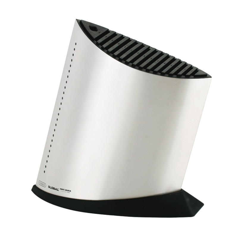 Ceppo per 13 coltelli e acciaino Global acciaio inox Ceppo per 13 coltelli e acciaino Global acciaio inox