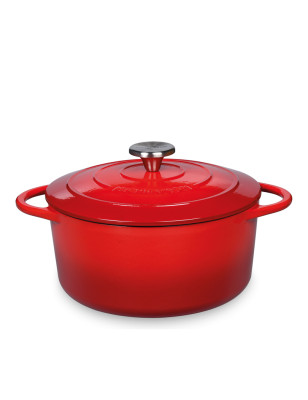 Casseruola tonda in ghisa Kuchenprofi Provence rossa 24 cm