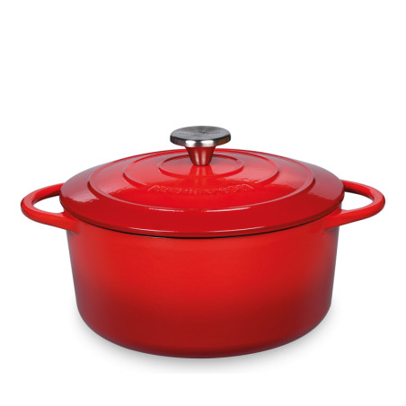 Casseruola tonda in ghisa Kuchenprofi Provence rossa 24 cm