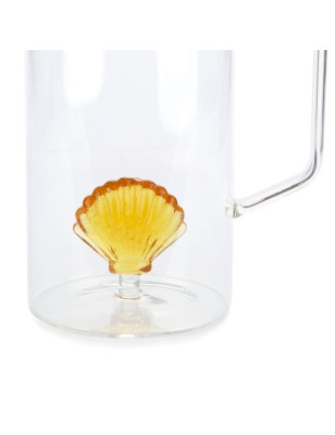 Brocca per acqua Balvi Atlantis conchiglia gialla