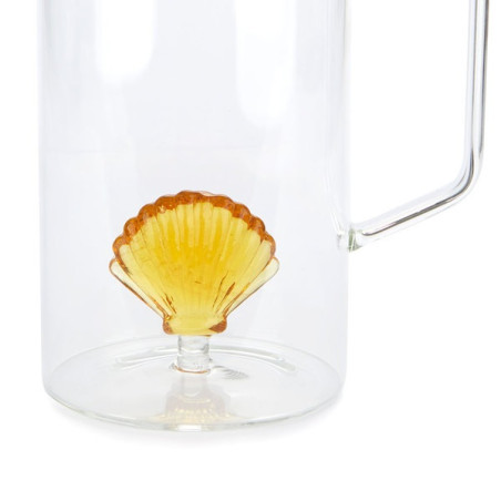 Brocca per acqua Balvi Atlantis conchiglia gialla