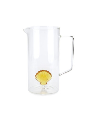 Brocca per acqua Balvi Atlantis conchiglia gialla