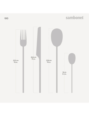 Servizio 24 posate Sambonet 100 acciaio inox
