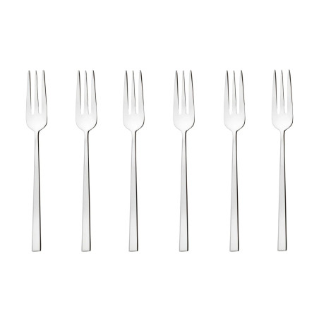 Set 6 forchettine dolce taste Sambonet Rock acciaio inox