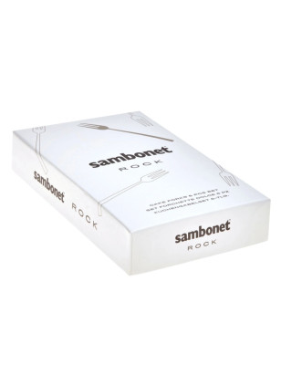Set 6 forchettine dolce taste Sambonet Rock acciaio inox