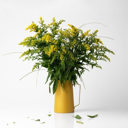 Brocca vaso KnIndustrie Diario acciaio giallo
