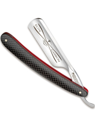Rasoio a mano libera Boker Elite Carbon 3.0. Lama in acciaio di alta qualità