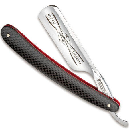 Rasoio a mano libera Boker Elite Carbon 3.0. Lama in acciaio di alta qualità