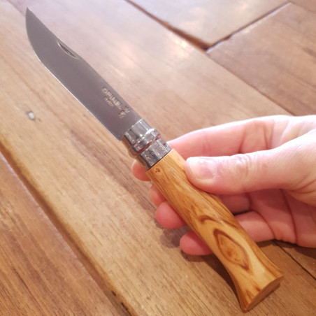 Coltello chiudibile Opinel N°8 inox ulivo