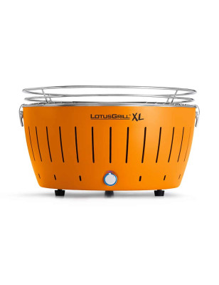 Barbecue Lotus Grill XL colore arancio. Per campeggio, camping, barca, appartamento