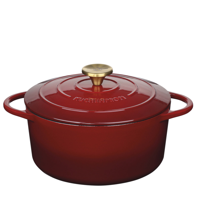 Casseruola tonda in ghisa Kuchenprofi Provence rosso rubino 24 cm Casseruola tonda in ghisa Kuchenprofi Provence rosso rubino 24 cm