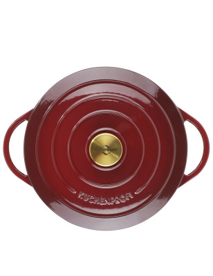 Casseruola tonda in ghisa Kuchenprofi Provence rosso rubino 24 cm
