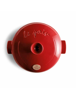 Cloche pane Emile Henry ceramica rossa 34 cm