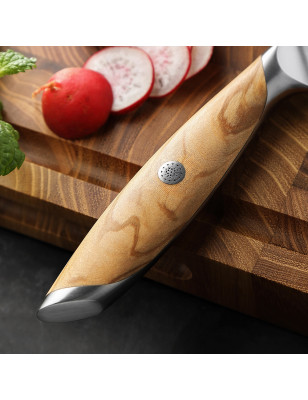 Coltello cucina utility Hezhen Flagship lama damasco 13,5 cm