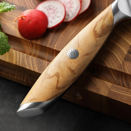 Coltello cucina utility Hezhen Flagship lama damasco 13,5 cm