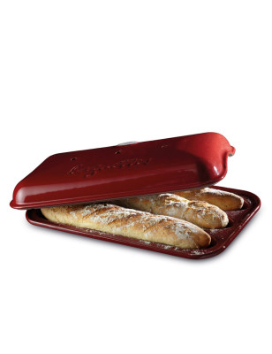 Stampo Baguettes rosso Emile Henry. Crea baguette a casa