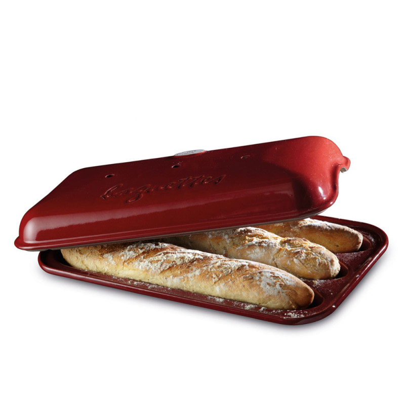 Stampo Baguette Emile Henry ceramica rossa Stampo Baguette Emile Henry ceramica rossa