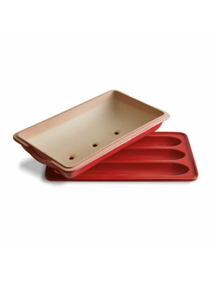 Stampo Baguette Emile Henry ceramica rossa